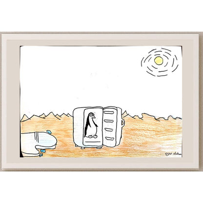 Oktay Ege Duran 35x25cm Orijinal Karikatür BOD00574