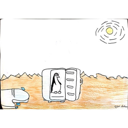 Oktay Ege Duran 35x25cm Orijinal Karikatür BOD00574