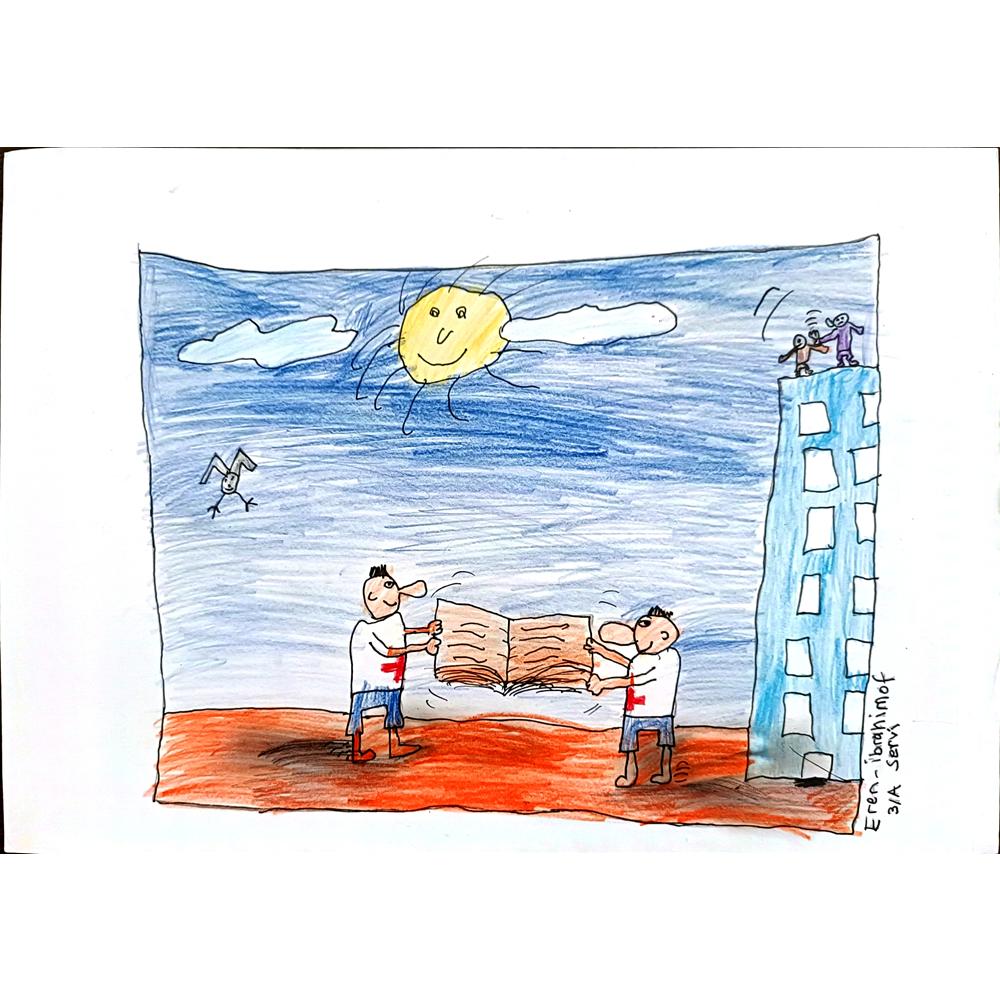 Eren İbrahimof 29x21cm Orijinal Karikatür BOD00579