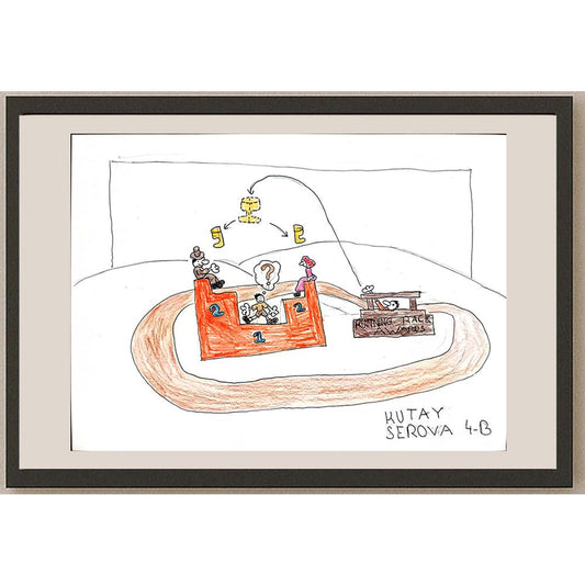 Kutay Serova 29x21cm Orijinal Karikatür BOD00581