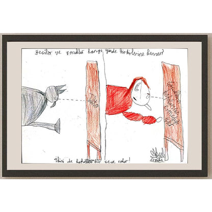 Aksel Ergülen 29x21cm Orijinal Karikatür BOD00582