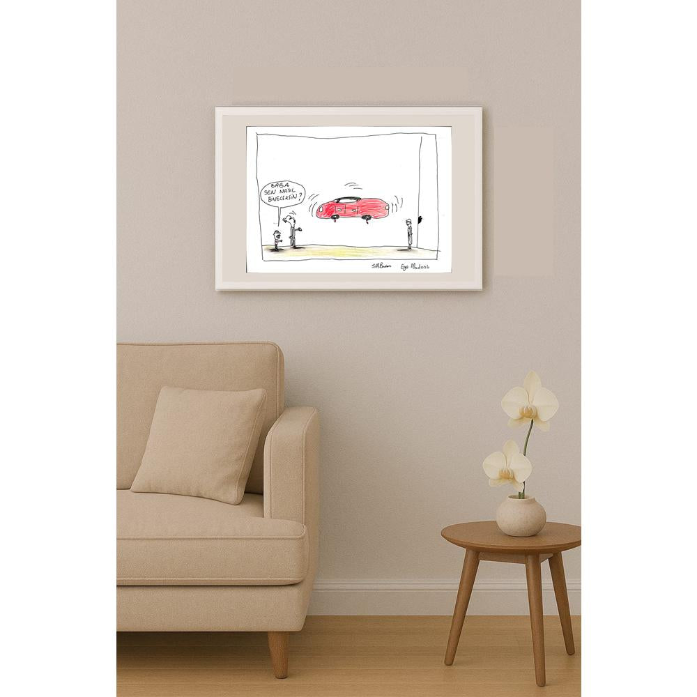 Ege Madazlı 29x21cm Orijinal Karikatür BOD00583