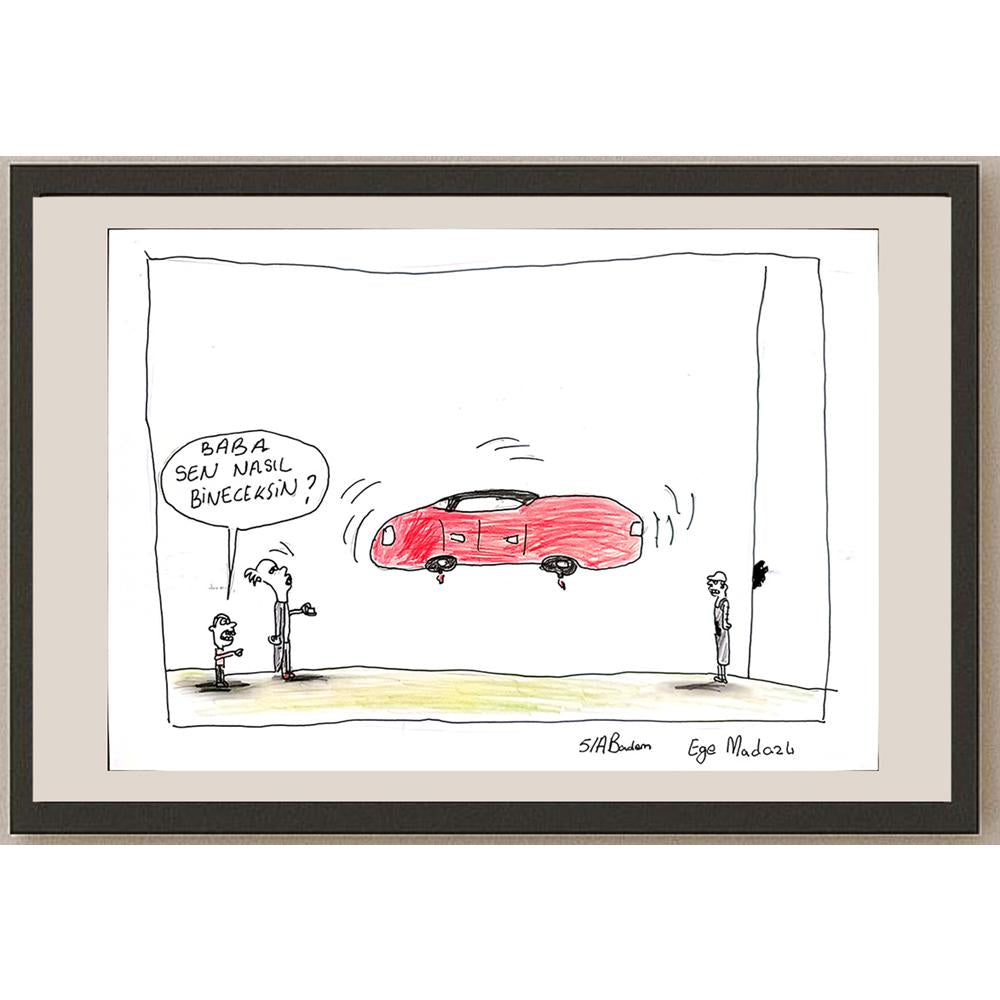 Ege Madazlı 29x21cm Orijinal Karikatür BOD00583