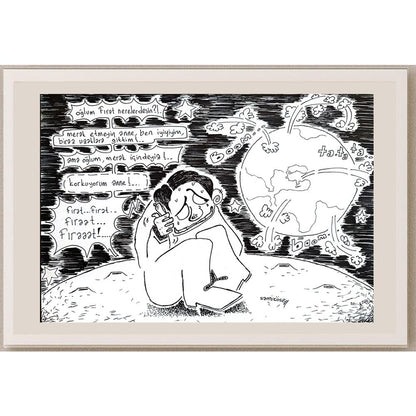 Sami Köse 29x21cm Orijinal Karikatür BOD00585