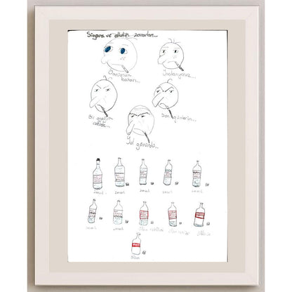 İdil Sezgin 29x21cm Orijinal Karikatür BOD00588