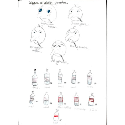 İdil Sezgin 29x21cm Orijinal Karikatür BOD00588