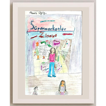 İdil Sezgin 29x21cm Orijinal Karikatür BOD00589