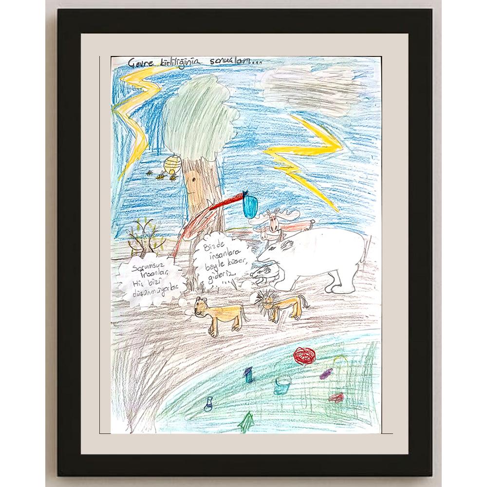 İdil Sezgin 29x21cm Orijinal Karikatür BOD00590