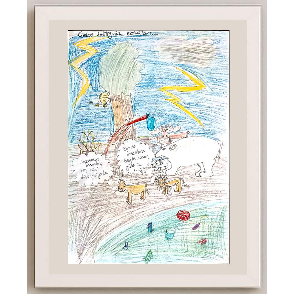 İdil Sezgin 29x21cm Orijinal Karikatür BOD00590