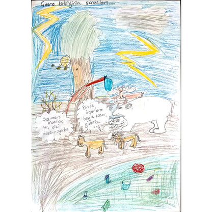 İdil Sezgin 29x21cm Orijinal Karikatür BOD00590