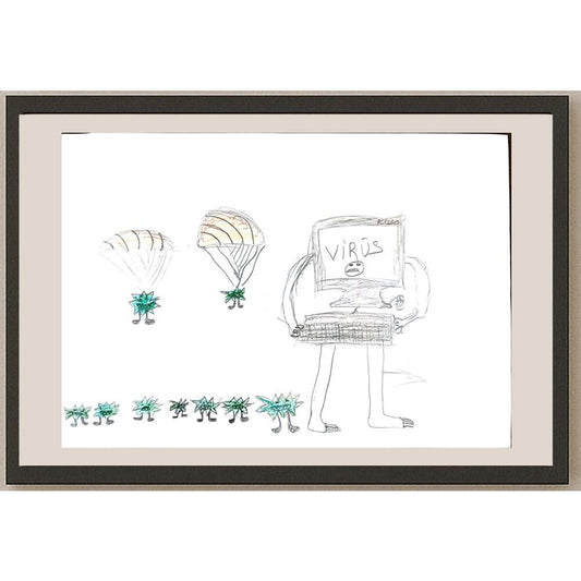 Furkan Yaman 29x21cm Orijinal Karikatür BOD00592