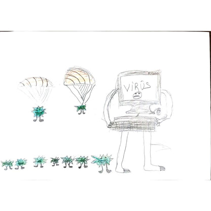 Furkan Yaman 29x21cm Orijinal Karikatür BOD00592