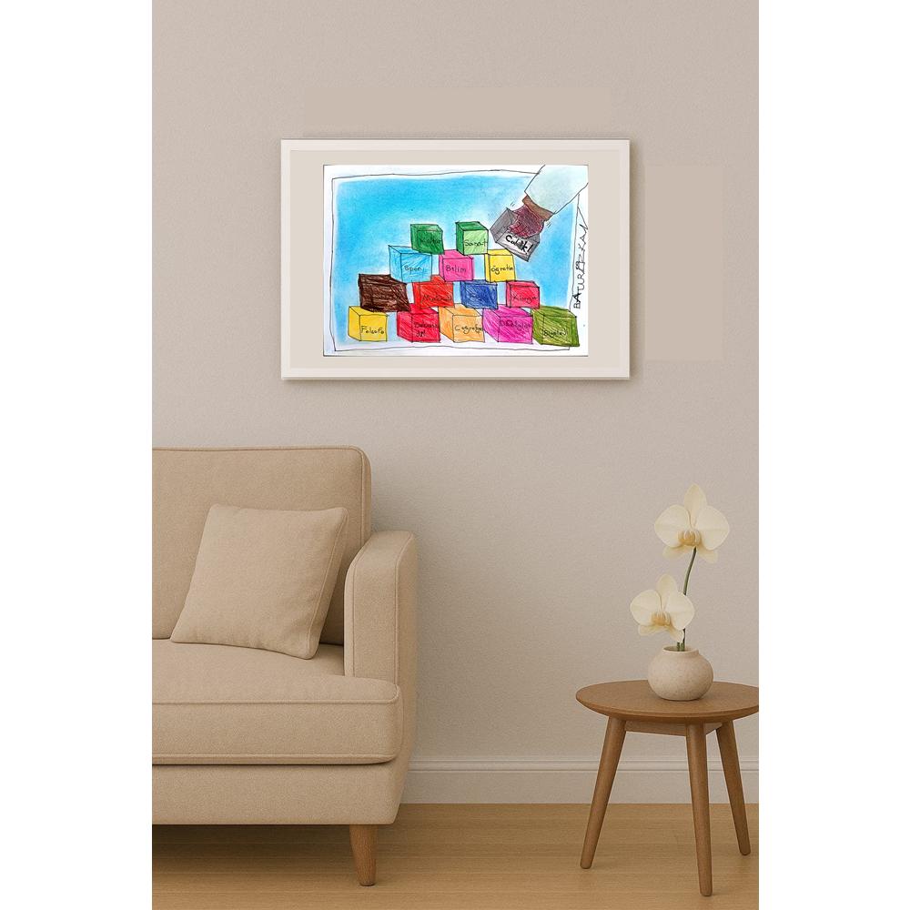 Batur Özkan 29x21cm Orijinal Karikatür BOD00594