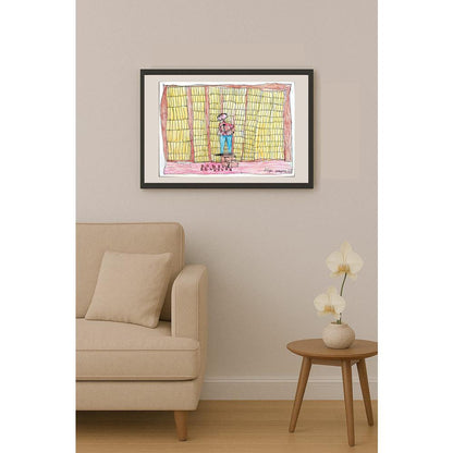 Özge Yongacı 29x21cm Orijinal Karikatür BOD00596