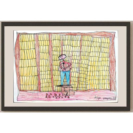 Özge Yongacı 29x21cm Orijinal Karikatür BOD00596