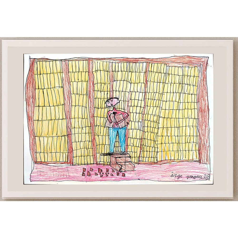 Özge Yongacı 29x21cm Orijinal Karikatür BOD00596