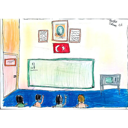 Berfin Tolmaç 29x21cm Orijinal Karikatür BOD00597