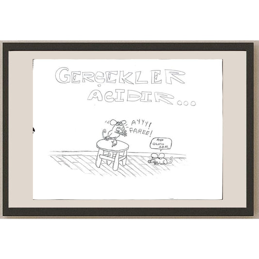 Can Yıldırım 35x45cm Orijinal Karikatür BOD00604