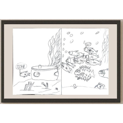 Yasin Kağan Taşkın 29x21cm Orijinal Karikatür BOD00605
