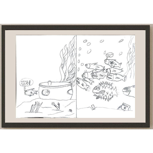 Yasin Kağan Taşkın 29x21cm Orijinal Karikatür BOD00605