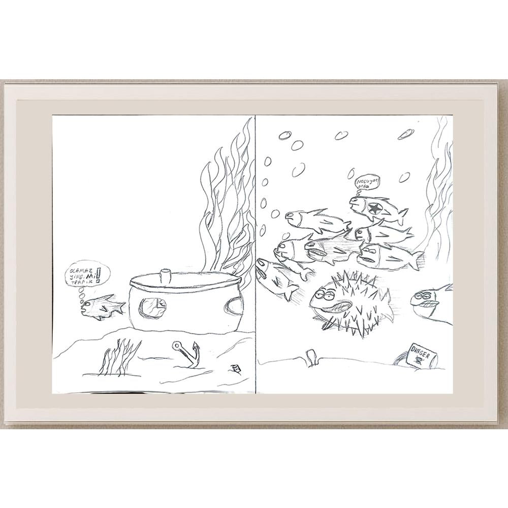 Yasin Kağan Taşkın 29x21cm Orijinal Karikatür BOD00605