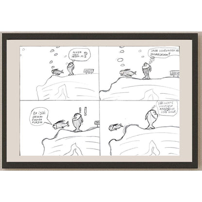 Yasin Kağan Taşkın 29x21cm Orijinal Karikatür BOD00606