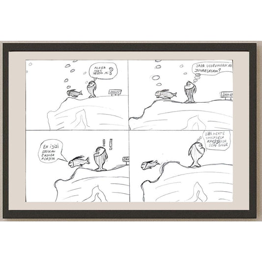 Yasin Kağan Taşkın 29x21cm Orijinal Karikatür BOD00606