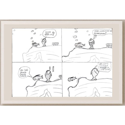 Yasin Kağan Taşkın 29x21cm Orijinal Karikatür BOD00606