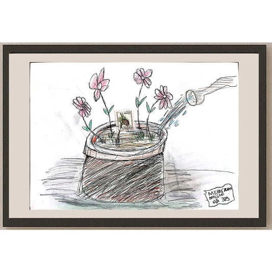 Mehmetcan Nalçacı 29x21cm Orijinal Karikatür BOD00607