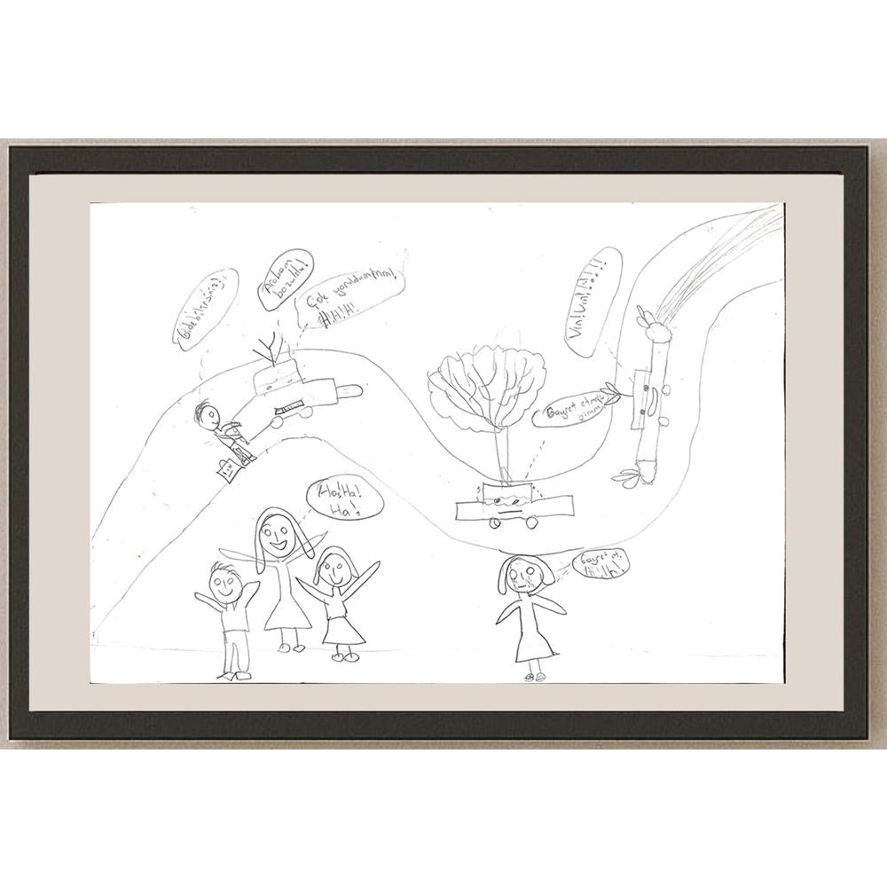 Özge Aktaş 29x21cm Orijinal Karikatür BOD00625