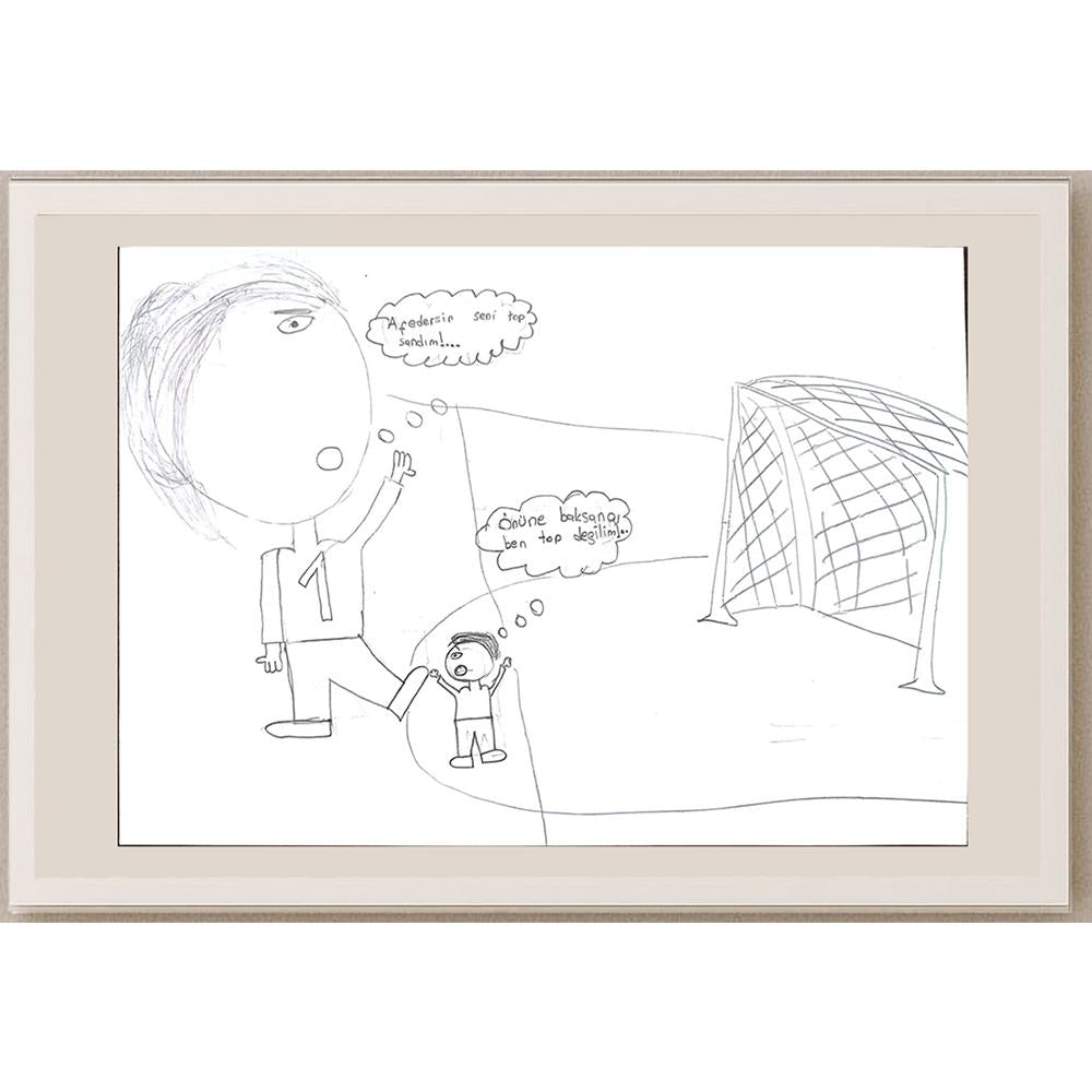 Eşref Zahid Uçuk 29x21cm Orijinal Karikatür BOD00632