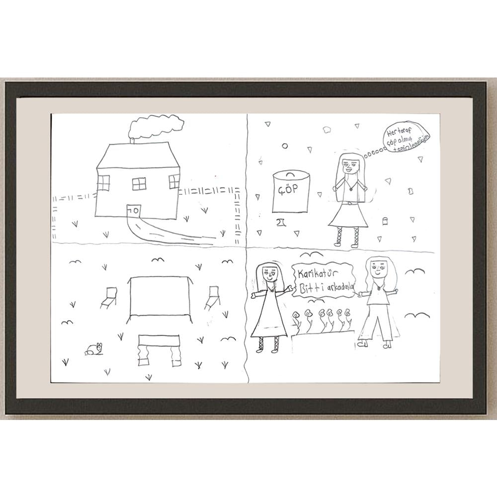 Gülsüm Ayhan 29x21cm Orijinal Karikatür BOD00633