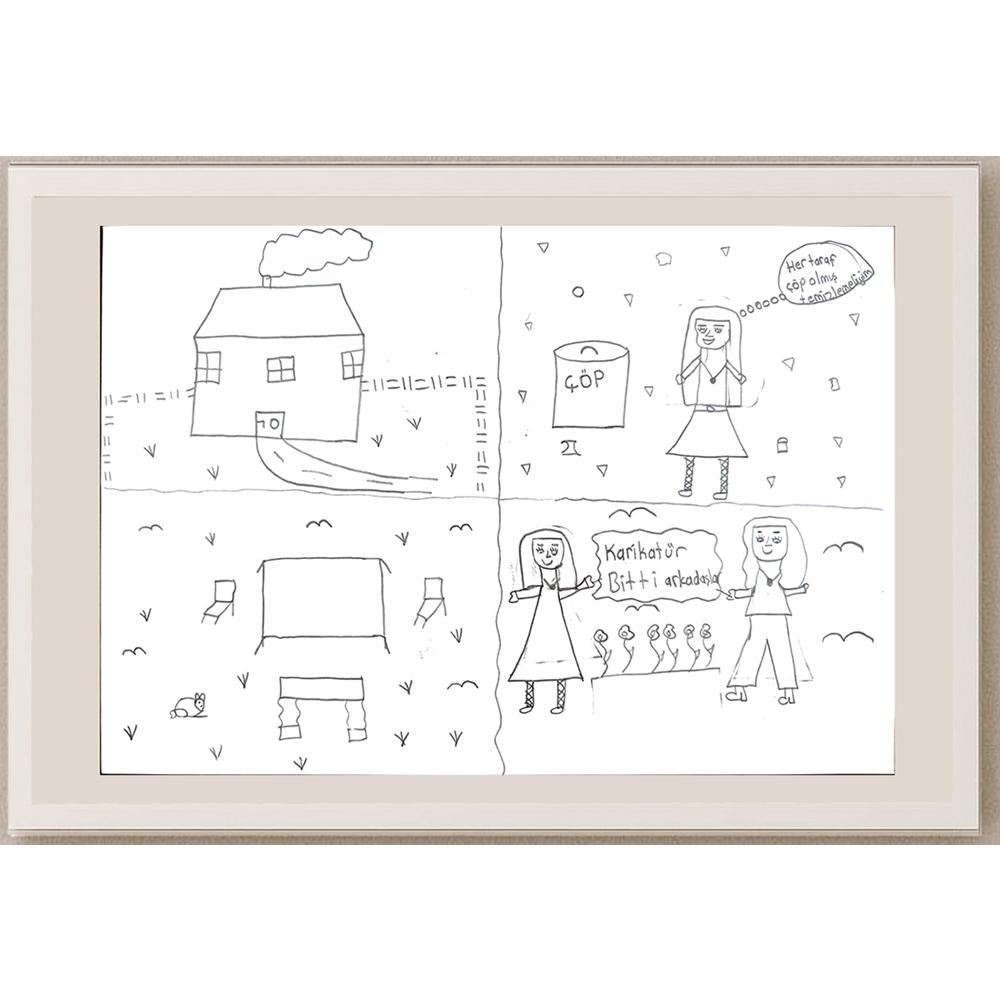 Gülsüm Ayhan 29x21cm Orijinal Karikatür BOD00633