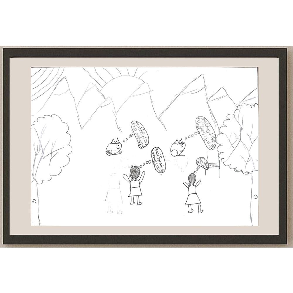 Esra Şirin 29x21cm Orijinal Karikatür BOD00642