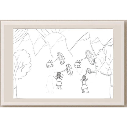 Esra Şirin 29x21cm Orijinal Karikatür BOD00642