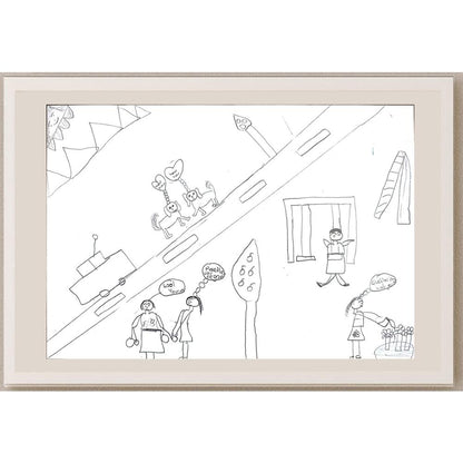 Buse Dönmez 29x21cm Orijinal Karikatür BOD00644