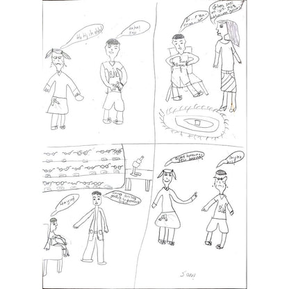 Elif Parlak 29x21cm Orijinal Karikatür BOD00646