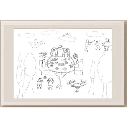 Yağmur Parmaksız 29x21cm Orijinal Karikatür BOD00652