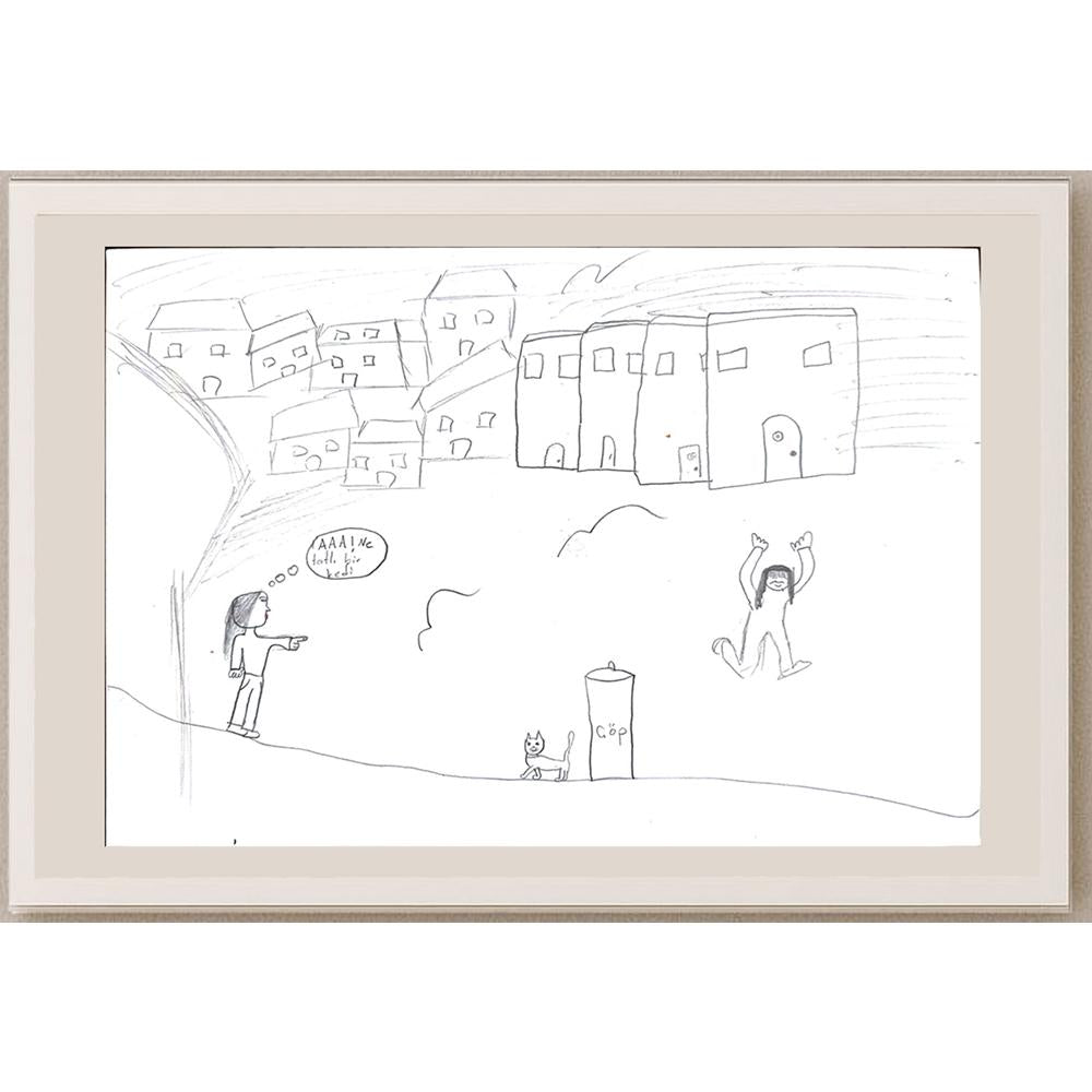 Sena Özder 29x21cm Orijinal Karikatür BOD00654