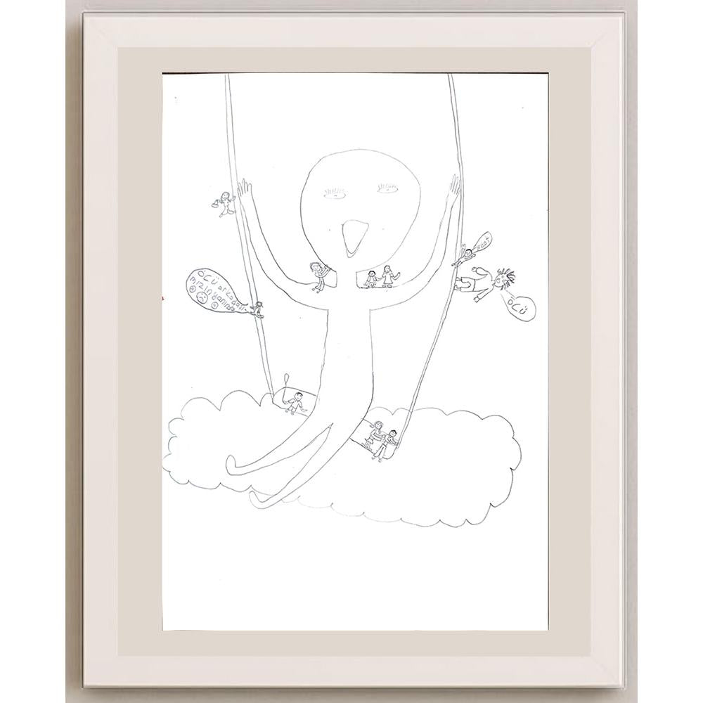 Beyzanur Atlı 29x21cm Orijinal Karikatür BOD00656