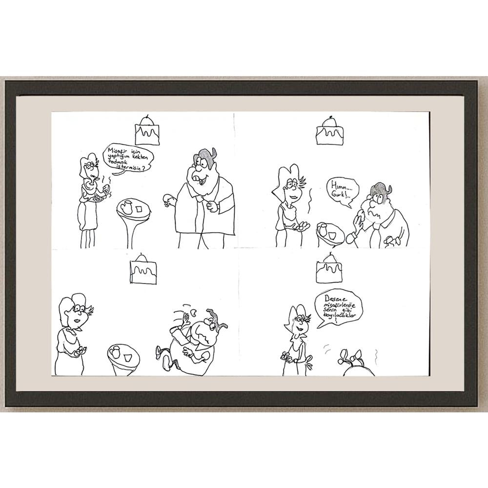 Kubilay Şanlı 29x21cm Orijinal Karikatür BOD00658