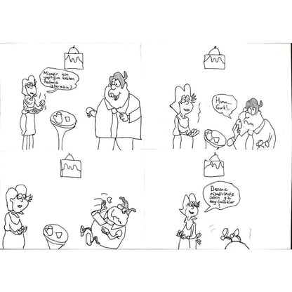 Kubilay Şanlı 29x21cm Orijinal Karikatür BOD00658
