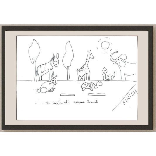 Ceren Hançer 29x21cm Orijinal Karikatür BOD00659