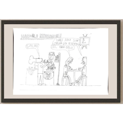 Bora Kılıç 29x21cm Orijinal Karikatür BOD00660