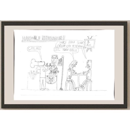 Bora Kılıç 29x21cm Orijinal Karikatür BOD00660