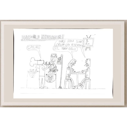 Bora Kılıç 29x21cm Orijinal Karikatür BOD00660