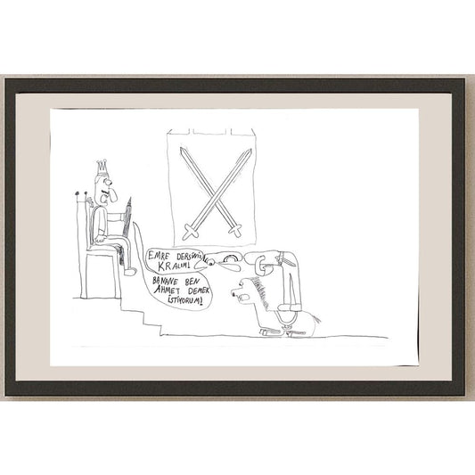 Bora Kılıç 29x21cm Orijinal Karikatür BOD00661