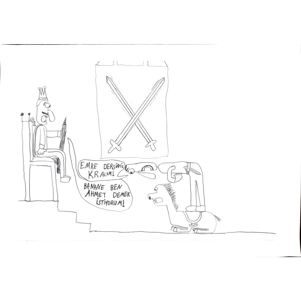 Bora Kılıç 29x21cm Orijinal Karikatür BOD00661