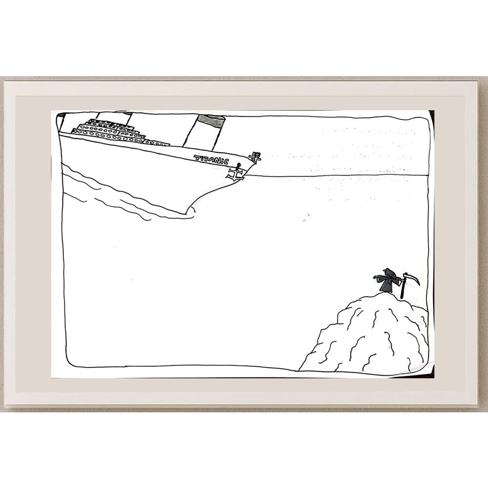 Ali Kerem Atalay 29x21cm Orijinal Karikatür BOD00662