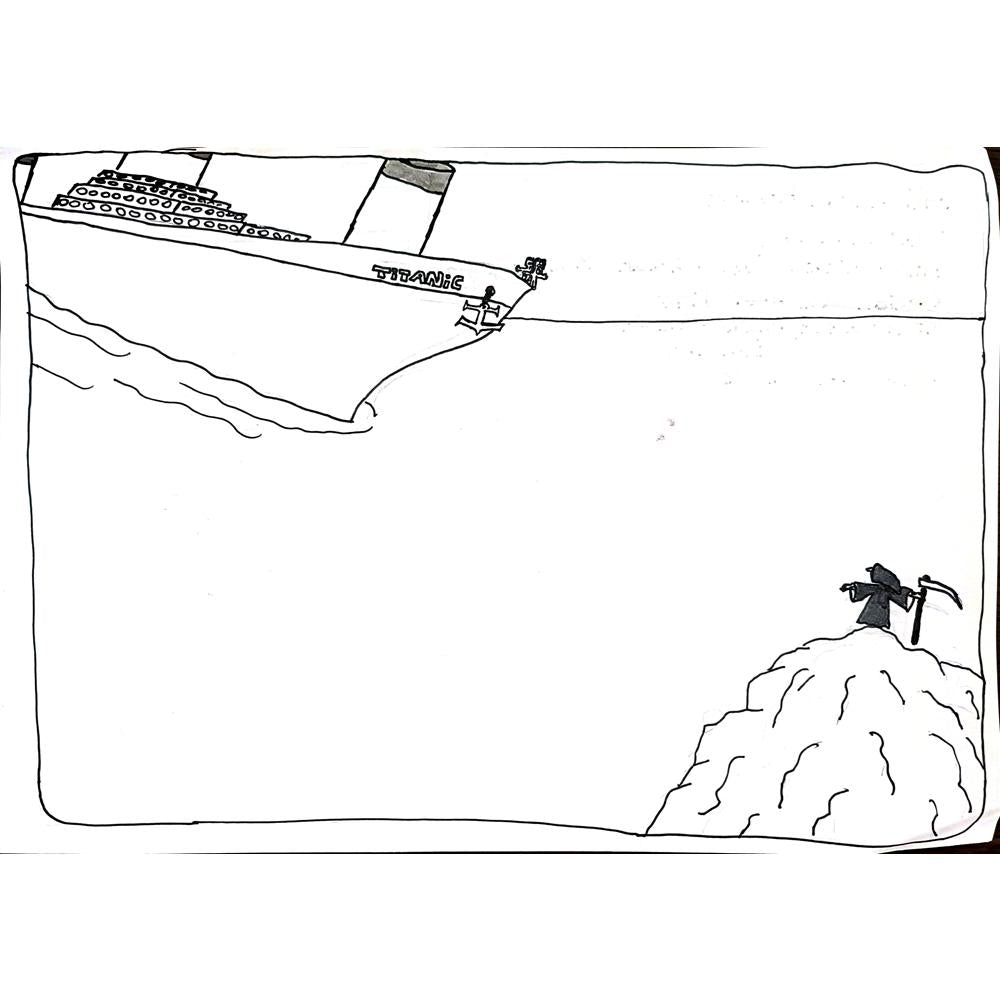 Ali Kerem Atalay 29x21cm Orijinal Karikatür BOD00662